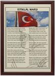 Ahşap Çerçeveli İstiklal Marşı 35x50cm