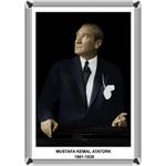 Metal Çerçeveli Atatürk Resmi 50x70cm