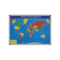 70x100 Dünya Siyasi Harita