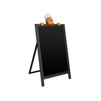 Panda 55x80 Menü Board Siyah Tebeşirli Yazı Tahtası