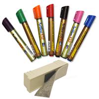 Artline 157 Karışık Renk 4 Adet Yazı Tahtası Kalemi ve Mıknatıslı İthal Silgi